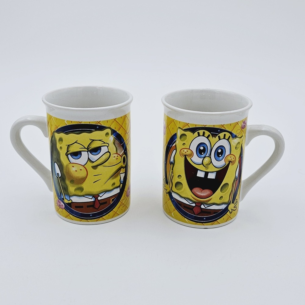 Viacom SpongeBob SquarePants Ceramic Coffee Mug Set 2014 Frankford Candy Yellow
